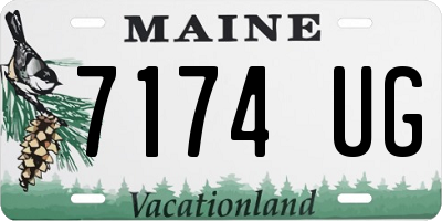 ME license plate 7174UG