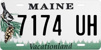 ME license plate 7174UH