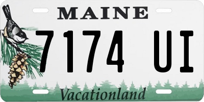 ME license plate 7174UI