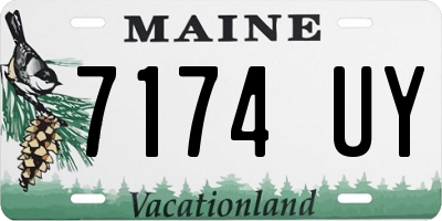 ME license plate 7174UY