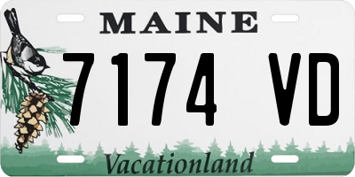 ME license plate 7174VD