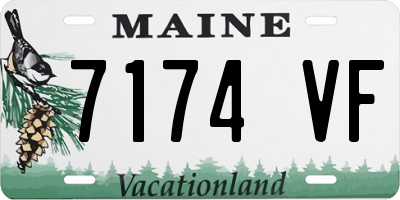 ME license plate 7174VF