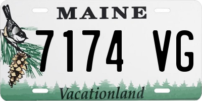 ME license plate 7174VG