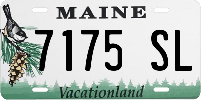 ME license plate 7175SL