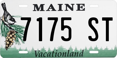 ME license plate 7175ST