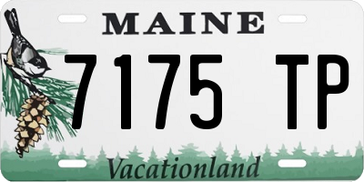 ME license plate 7175TP