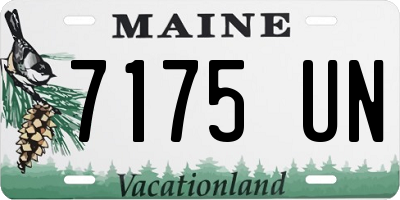 ME license plate 7175UN