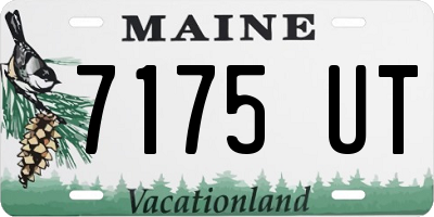 ME license plate 7175UT