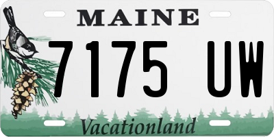 ME license plate 7175UW