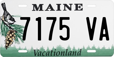 ME license plate 7175VA