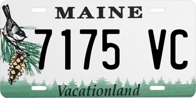 ME license plate 7175VC