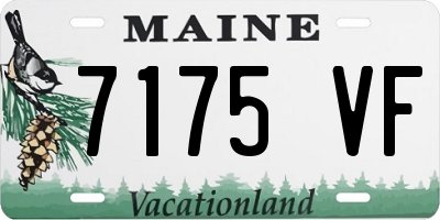 ME license plate 7175VF
