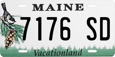 ME license plate 7176SD