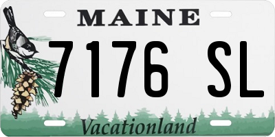 ME license plate 7176SL