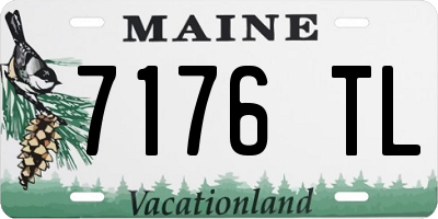 ME license plate 7176TL