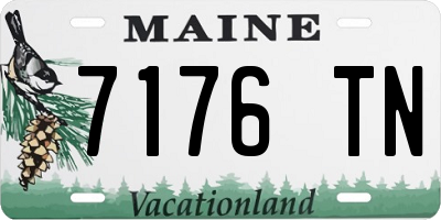 ME license plate 7176TN