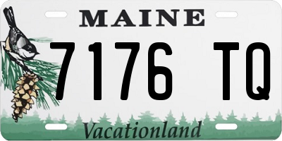 ME license plate 7176TQ