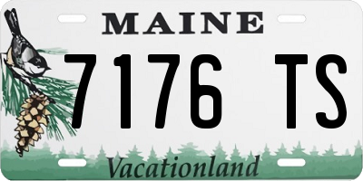 ME license plate 7176TS