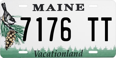 ME license plate 7176TT