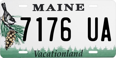 ME license plate 7176UA
