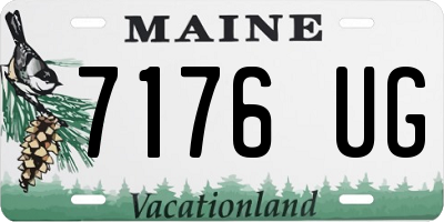 ME license plate 7176UG