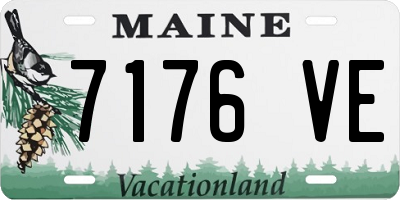 ME license plate 7176VE