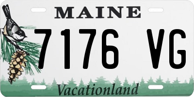 ME license plate 7176VG