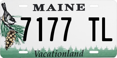 ME license plate 7177TL