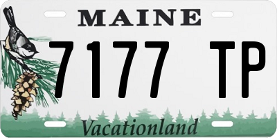 ME license plate 7177TP