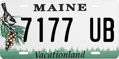 ME license plate 7177UB
