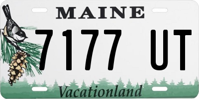 ME license plate 7177UT