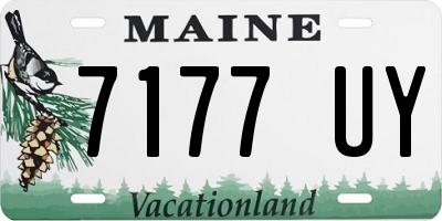 ME license plate 7177UY