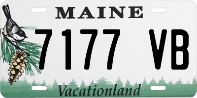 ME license plate 7177VB