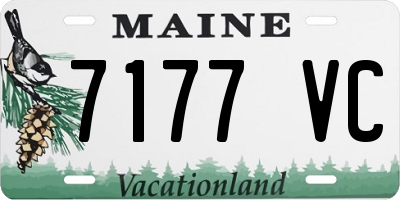 ME license plate 7177VC