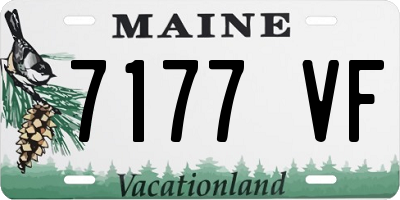 ME license plate 7177VF