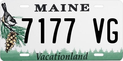 ME license plate 7177VG