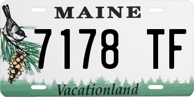 ME license plate 7178TF