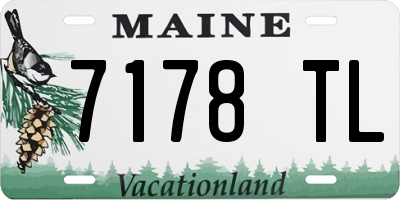 ME license plate 7178TL