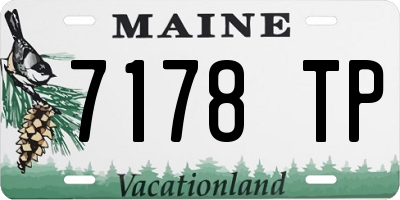 ME license plate 7178TP