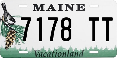 ME license plate 7178TT