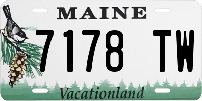 ME license plate 7178TW