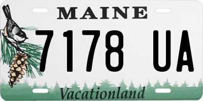 ME license plate 7178UA
