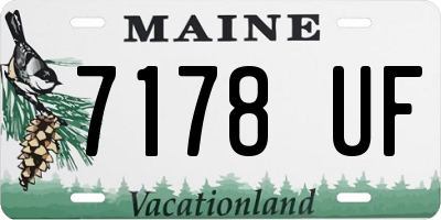 ME license plate 7178UF
