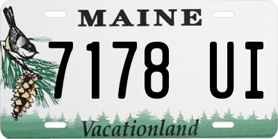 ME license plate 7178UI