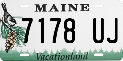 ME license plate 7178UJ