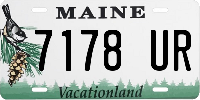 ME license plate 7178UR