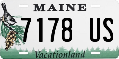 ME license plate 7178US