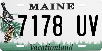 ME license plate 7178UV