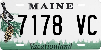 ME license plate 7178VC