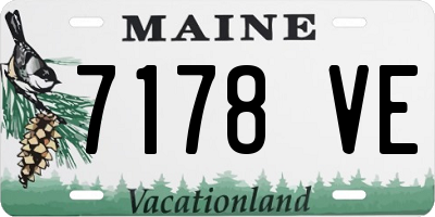ME license plate 7178VE